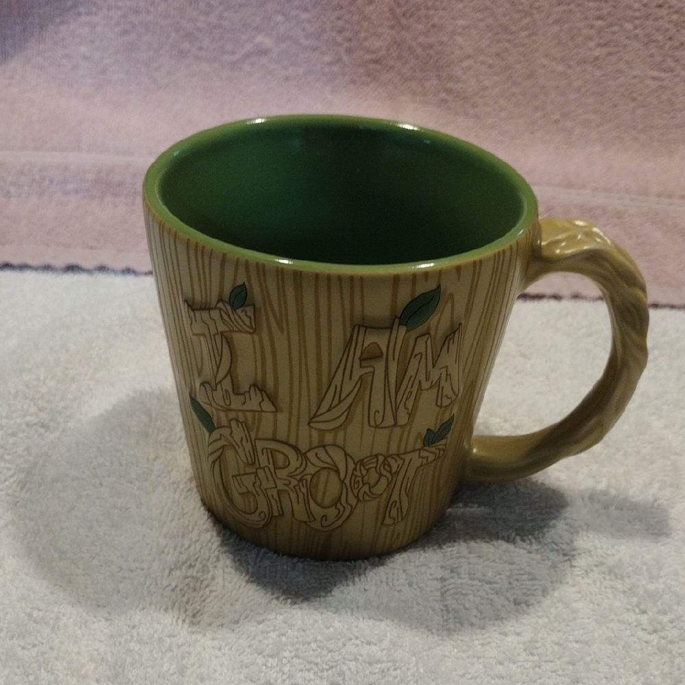 2 For 8 Sale, Marvel Chic And Stylish I Am Groot Mug with Green Interior
